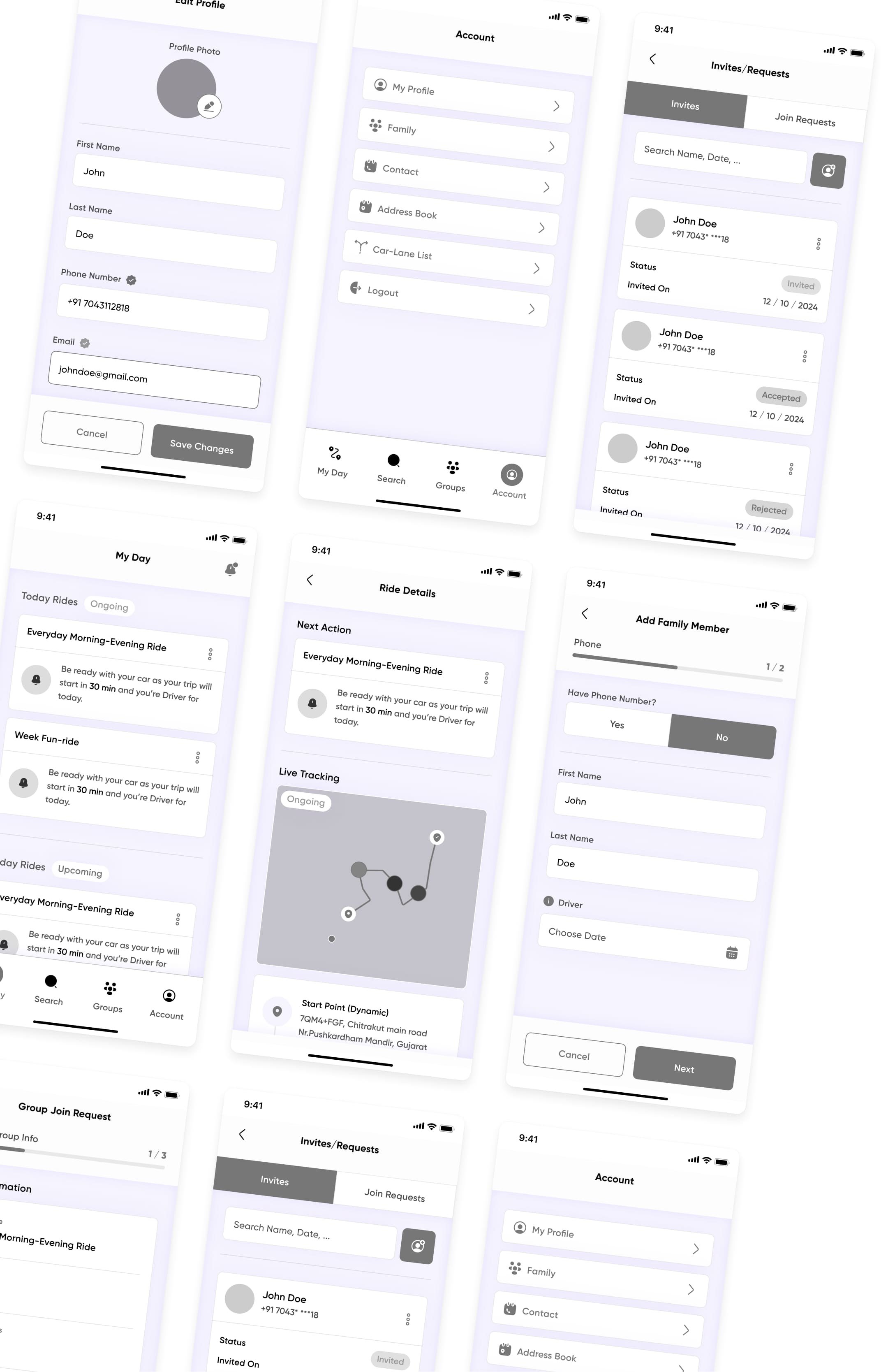 Kaarpool wireframe